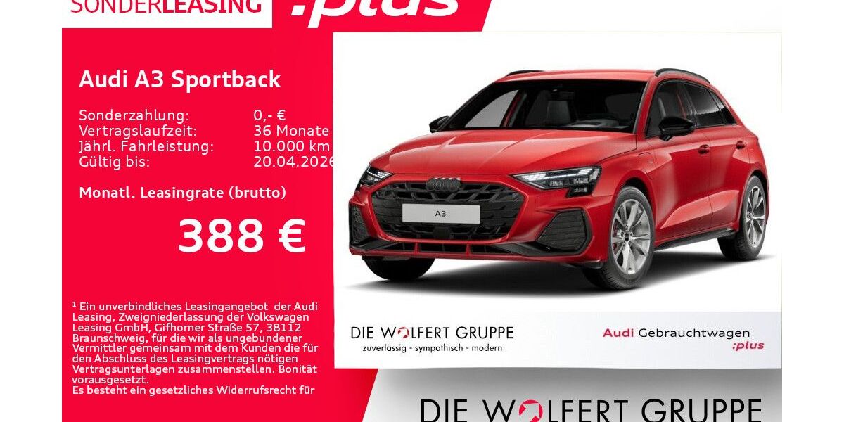 Audi A3 5.723 km 42.060 &euro; Großwallstadt 63868