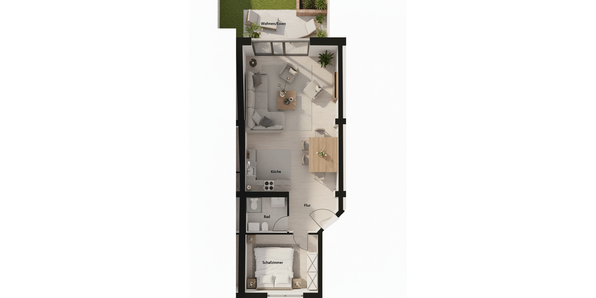 Etagenwohnung Babenhausen - 2 Zimmer, 61 m&sup2;, 199.900&euro; | Angebot:25719207