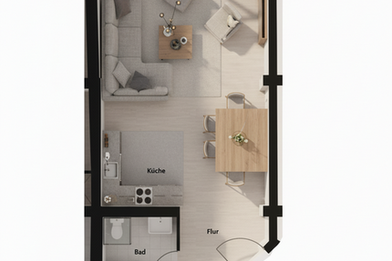Wohnung Babenhausen - 2 Zimmer, 61 m&sup2;, 199.900&euro; | Angebot:25719207