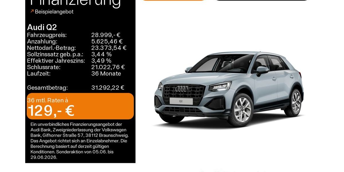 Audi Q2 24.700 km 28.999 &euro; Mühlheim 63165