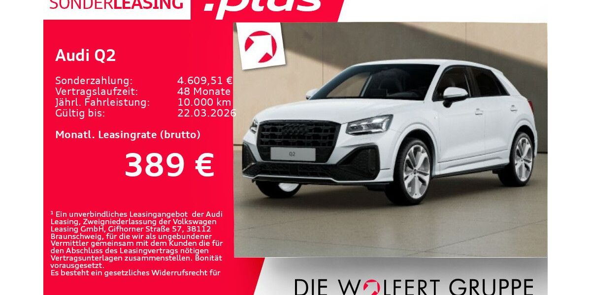 Audi Q2 9.365 km 39.989 &euro; Großwallstadt 63868