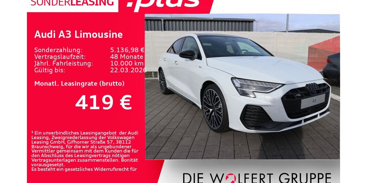 Audi A3 5.900 km 44.259 &euro; Großwallstadt 63868
