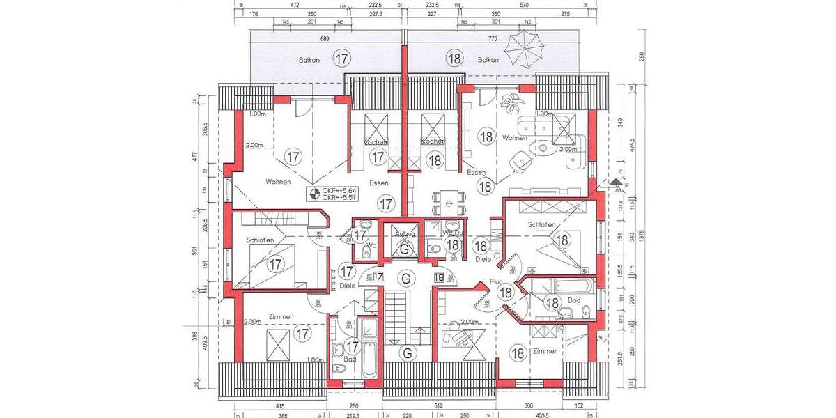 Etagenwohnung Obertshausen - 3 Zimmer, 77 m&sup2;, 924&euro; | Angebot:26072403