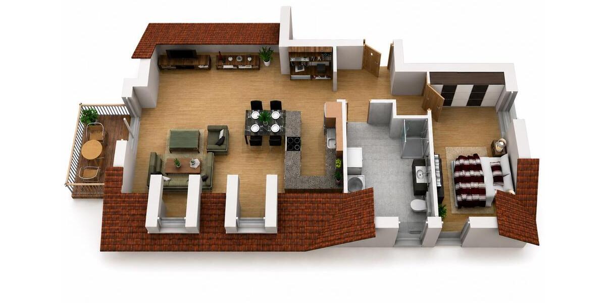 Etagenwohnung Aschaffenburg Gailbach - 2 Zimmer, 66 m&sup2;, 339.000&euro; | Angebot:26620802