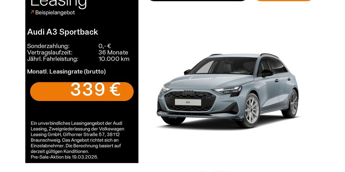 Audi A3 9.200 km 40.899 &euro; Mühlheim 63165