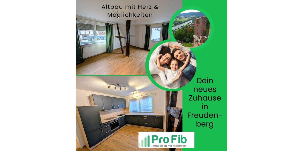 Doppelhaushälfte Freudenberg - 3 Zimmer, 98 m&sup2;, 125.000&euro; | Angebot:25735762