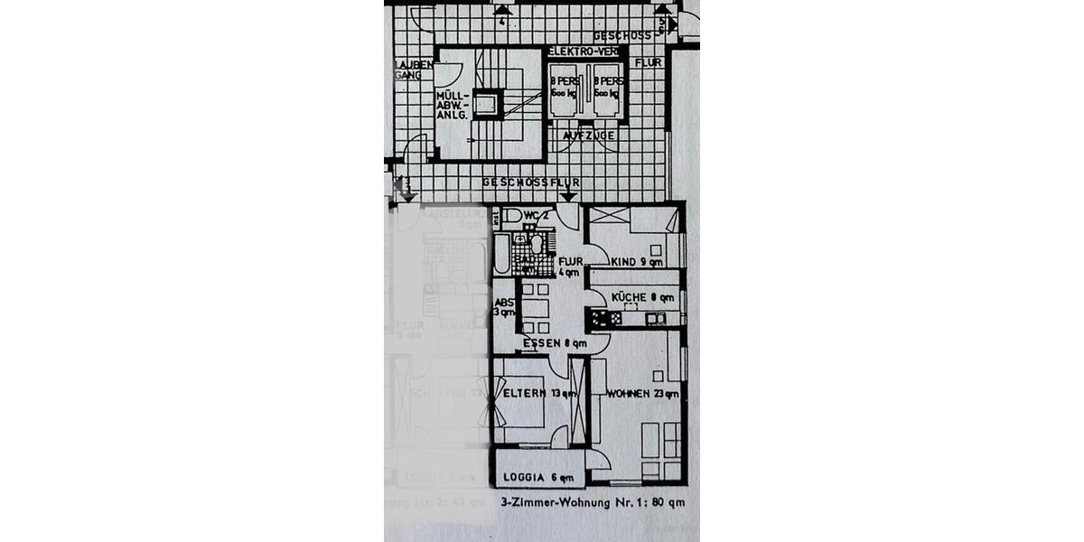 Etagenwohnung Mainaschaff - 3 Zimmer, 80 m&sup2;, 233.000&euro; | Angebot:26492092