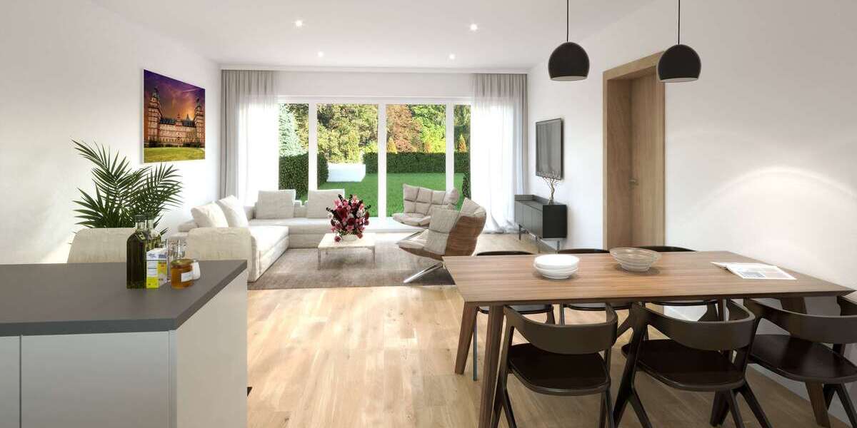 Etagenwohnung Aschaffenburg Stadtmitte - 2 Zimmer, 72 m&sup2;, 381.000&euro; | Angebot:26323524