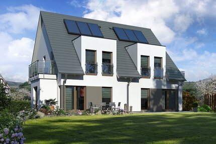 Eine Doppelhaushälfte mit Keller in Klein-Welzheim malerfertig inkl. Grundstück - Haus Seligenstadt Klein-Welzheim Klein-Welzheim | Angebot:27284931