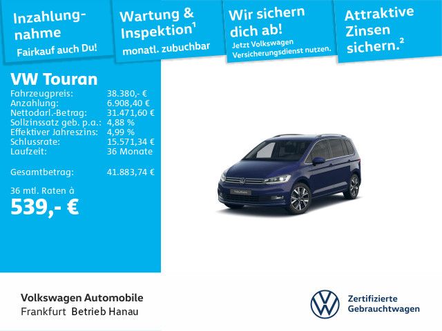 VW Touran 1.171 km 38.380 &euro; Hanau 63452