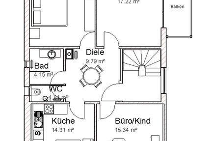 Wohnung Lützelbach - 3 Zimmer, 80 m&sup2;, 580&euro; | Angebot:25639136